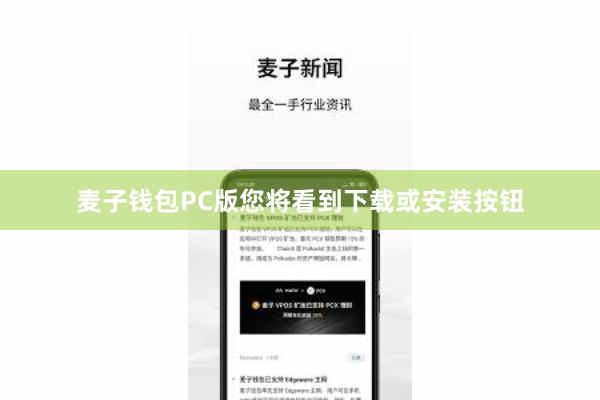 麦子钱包PC版您将看到下载或安装按钮