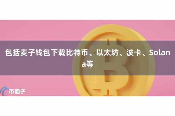 包括麦子钱包下载比特币、以太坊、波卡、Solana等